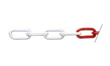 Верига DIN 5685 „C“ · сигнално боядисана RWS 25S00 Cateni
